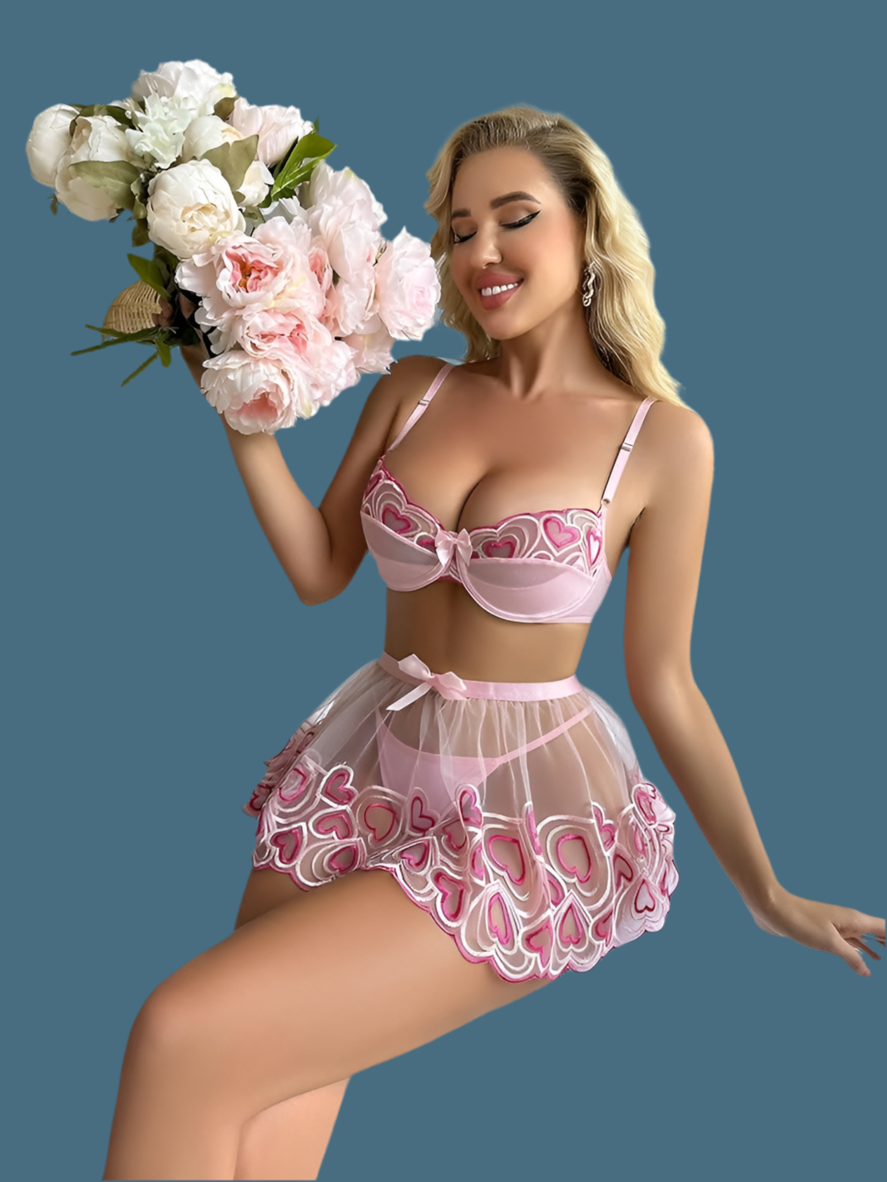 Heart Embroidery Set